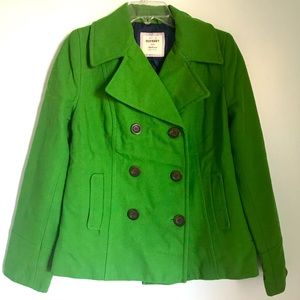 Old Navy Size Medium Green Pea Coat